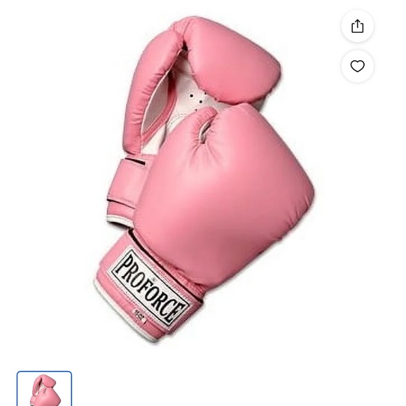 ProForce Leatherette Pink Boxing Gloves - Picture 1 of 7